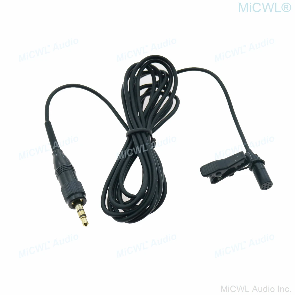 Professional ECM7 Tie Clip Lavalier Lapel Microphone For Sony UWP UTX D21 D11 V1 Wireless System 1.95m Cable