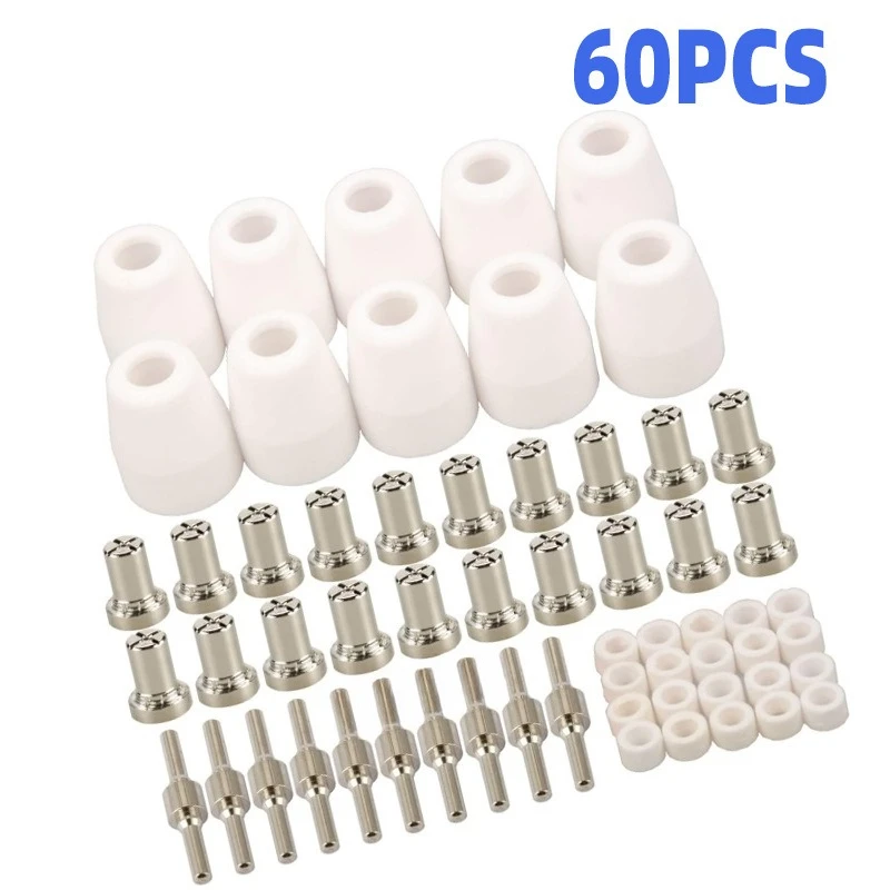 

For PT31/Wenzhou 40A/plasma cutting accessories nickel plated LG40 protective nozzle electrode nozzle splitter 60PCS