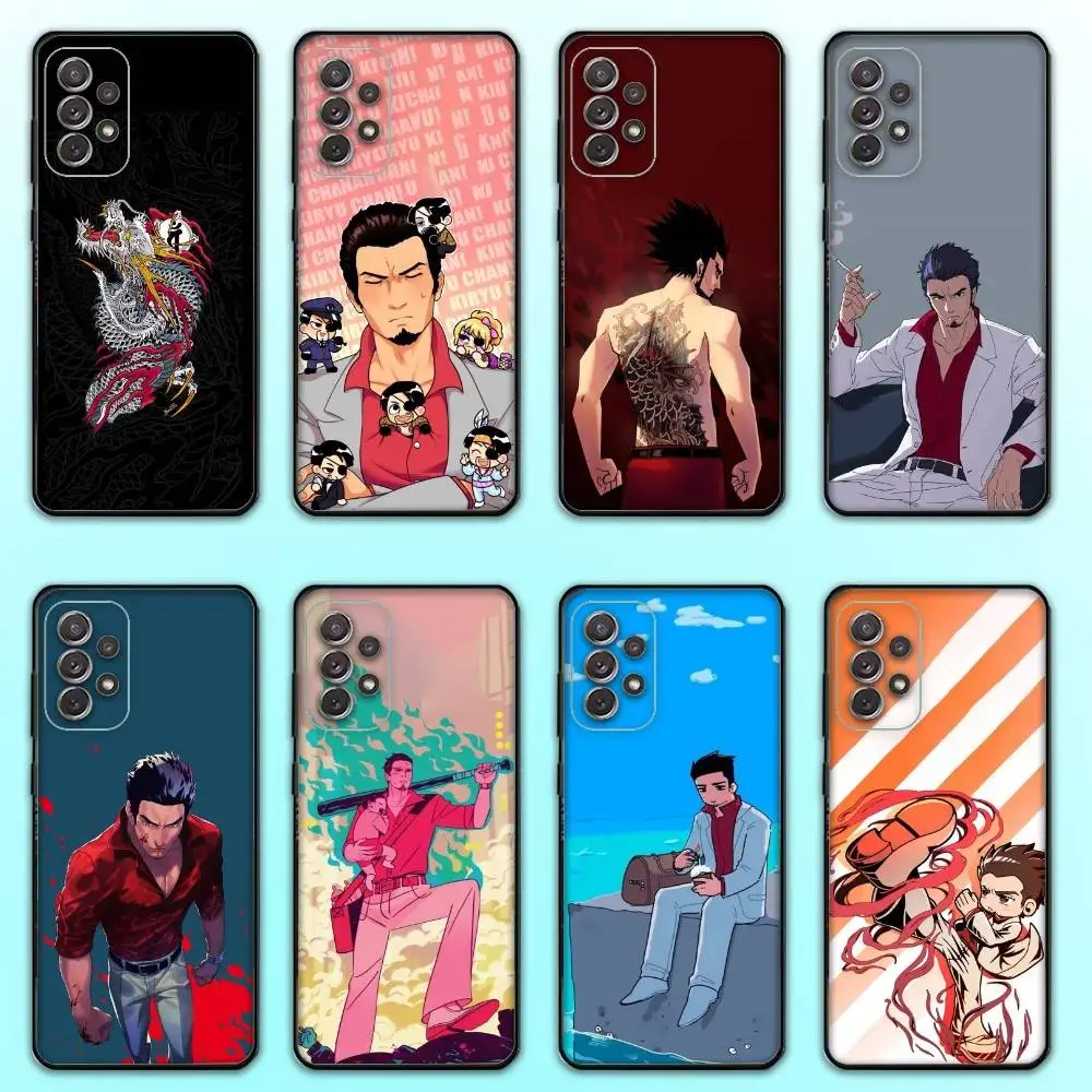 Japanse Game Yakuza Kiryu Dragon Telefoon Case Voor Samsung S 25,24,23,22,30,21,10,9,Ultra,Plus,Lite,FE,4,5G Zachte Zwarte Case