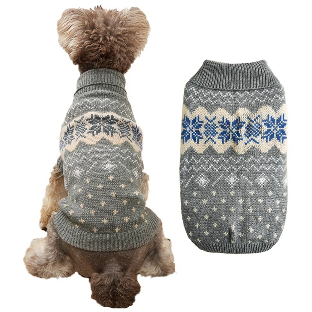 Christmas Dog Cat Sweater Knitted Pullover Winter Dog Clothes for Small Dogs Chihuahua Yorkies Puppy Jacket Pet Cat Clothing