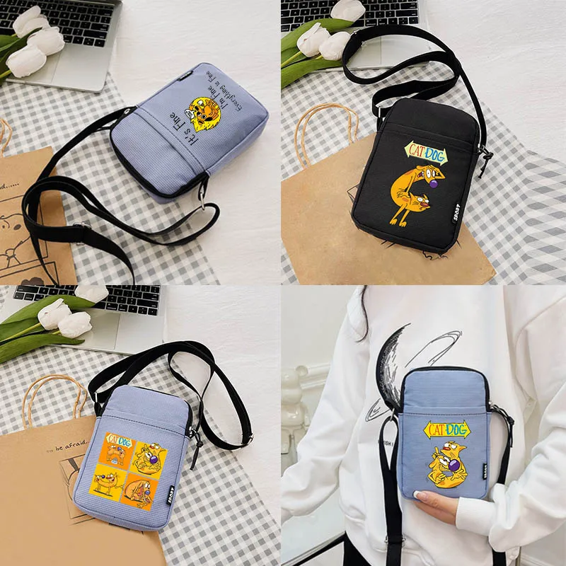 

Cartoon Dog Women's Bags New Causal Mobile Phone Bag Travel Small Portable Crossbody Mini Shoulder Bags Kawaii Women's Handbag