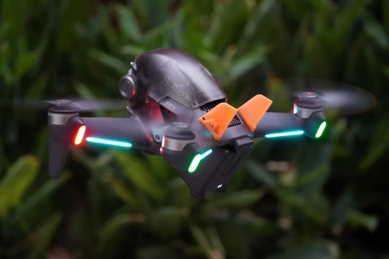 Vertical Tail Wing Aerodynamic Flight Rear Reduce Drag 3D Printed Balanced Empennage Modified Accessories for DJI FPV RC Drone