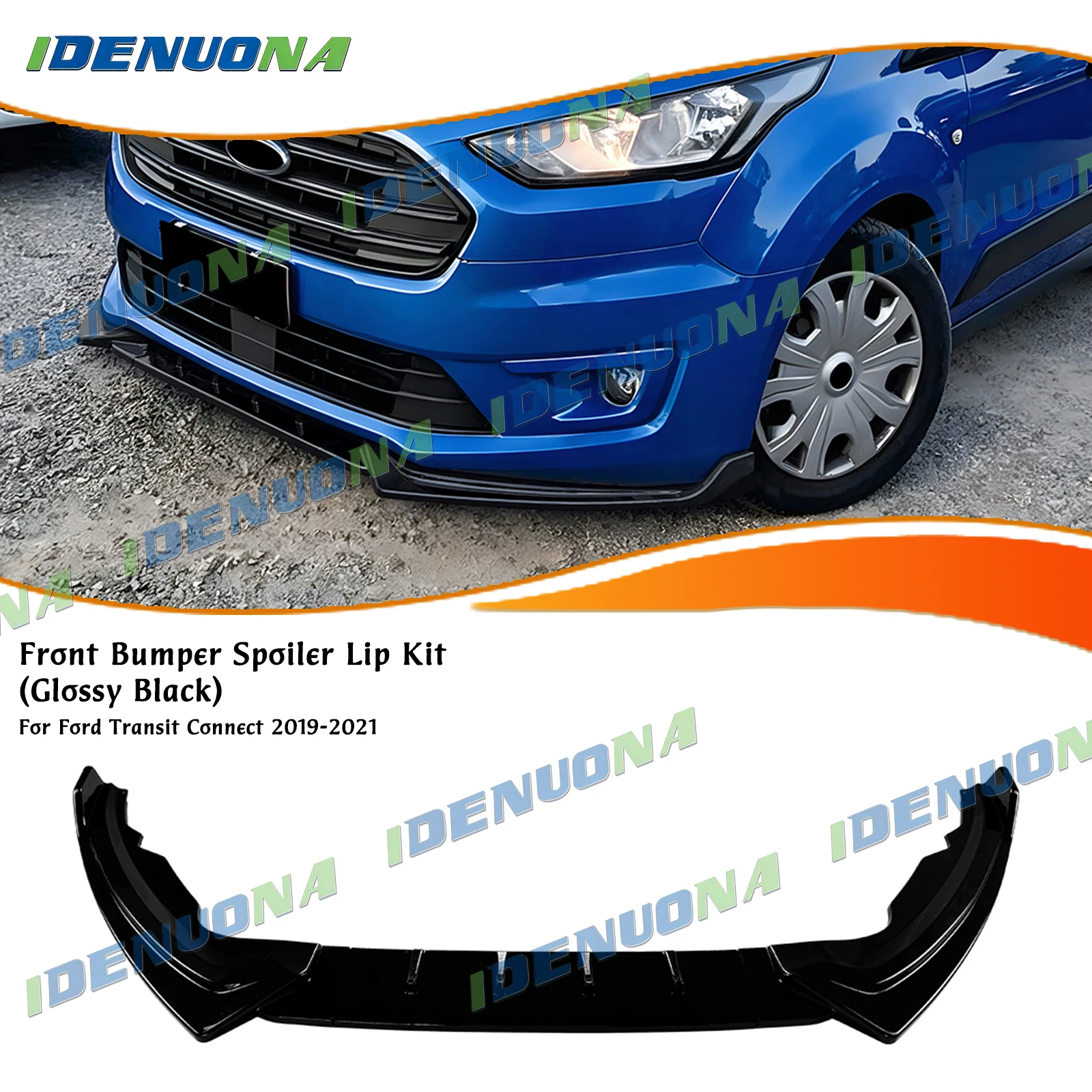 Für Ford Transit Connect 2019-2021 Frontstoßstangen-Spoilerlippe Unterer Splitter Separator