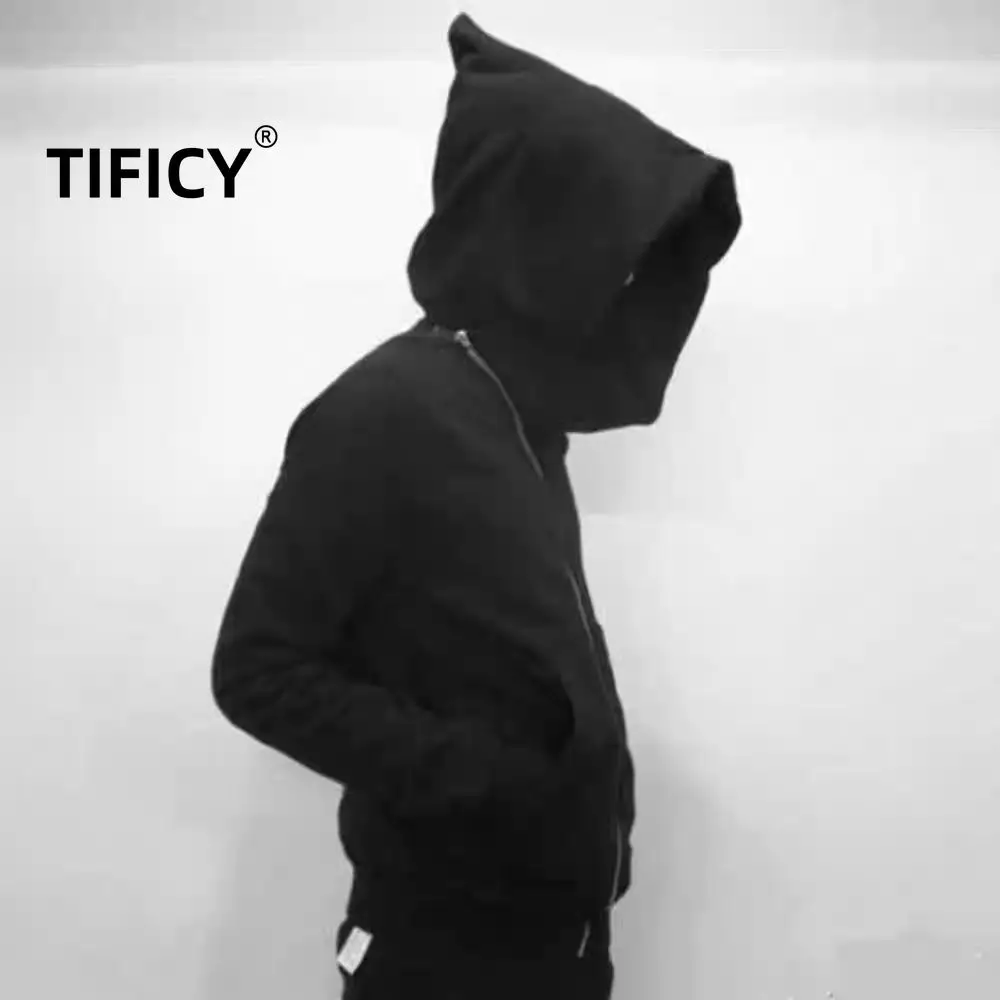 High Street RO Hooded Sweatshirts Jacket Men's Autumn and Winter New Version Wizard Hat Couple Style Fleece Hoodie Jacket