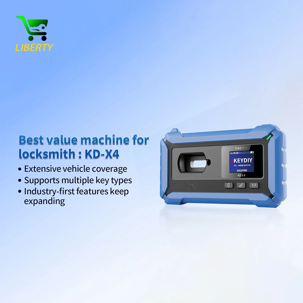 

Ly KEYDIY X4 KD-X4 KDX4 Locksmith's Universal Tool for Key Recognition/ Generation/ Copying/ Programming and Matching Remote Key