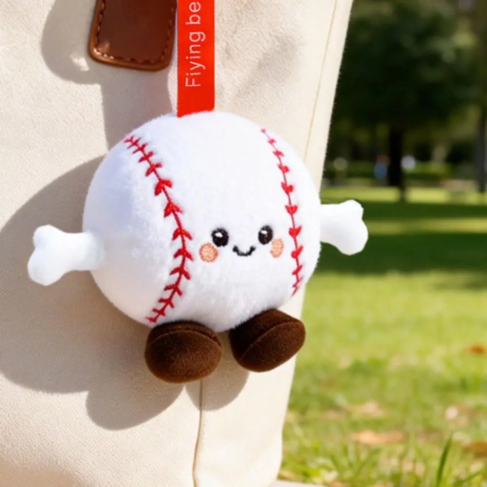 

Новые креативные брелоки в виде бейсбольных мячей, мягкие и милые плюшевые игрушки в виде футбольных мячей, пушистые забавные игрушки, брелоки в форме мяча, подарки для друзей