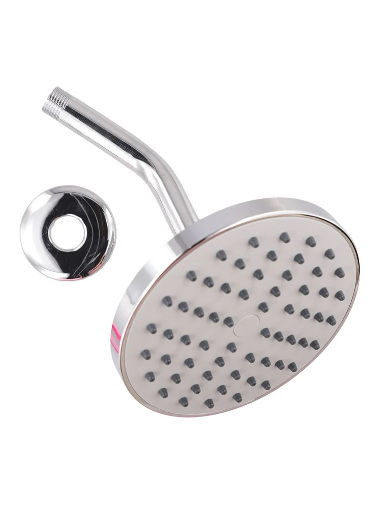 Jet Mount Self-Cleaning Shower Head 6 Inch Pressure Boosting Shower Head Flexible Silicone Jets Air-In Technology Shower Head