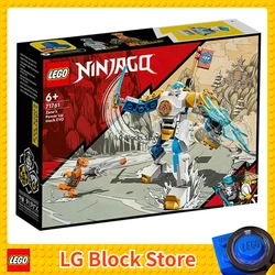 LEGO NINJAGO Zane’s Power Up Mech EVO Action Figure with Cobra Snake and Zane Minifigure 71761 Mission Banner Series (95Pcs)