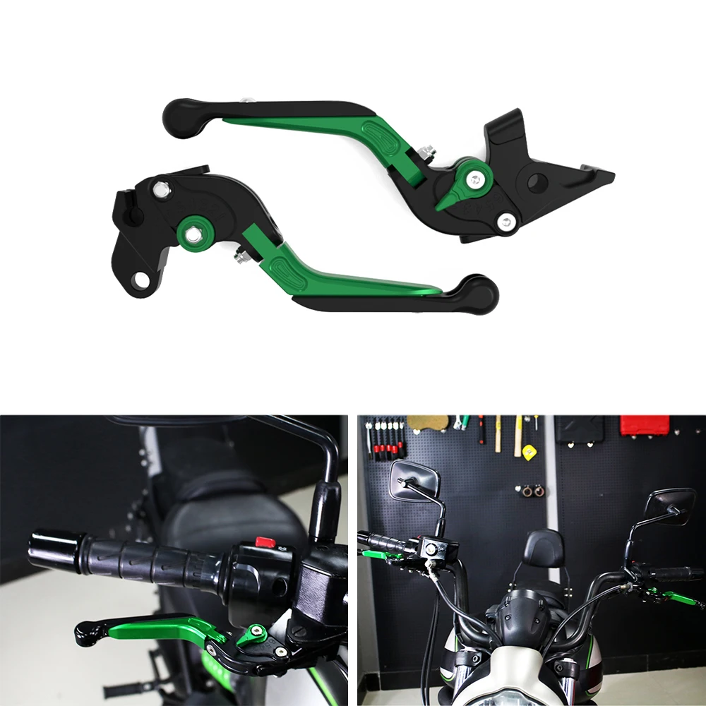 

For Kawasaki ZX-6RR ZX6RR ZX 6RR 2005-2006 Motorcycle Brake Clutch Levers Foldable Extendable Adjustable Handle Levers Aluminum