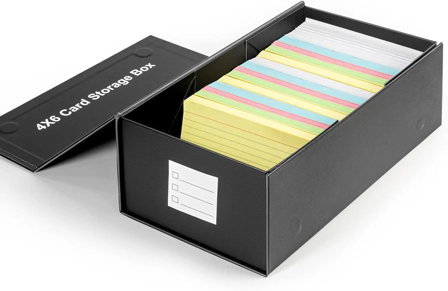 

4x6 Index Card Holder Storage Box, Recipe Card Organizer, 1 Pack
