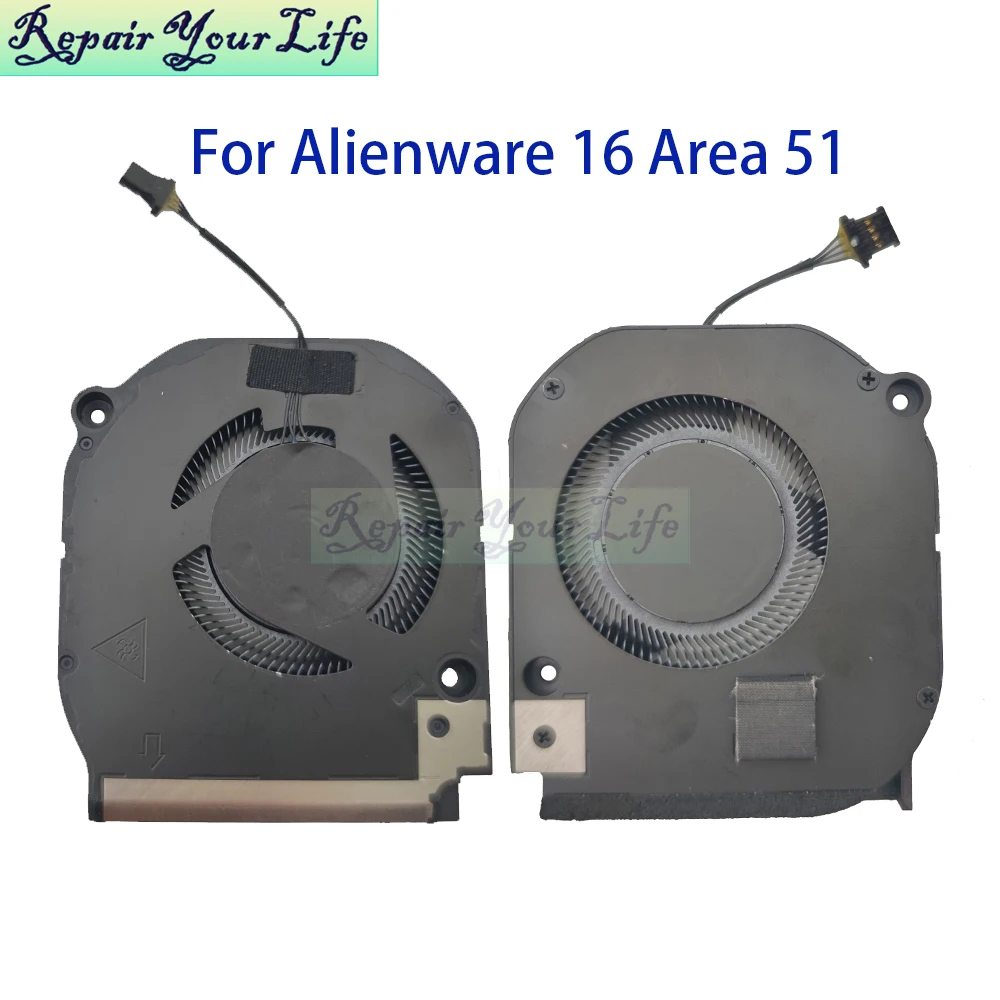 

Laptop Cooling Fan For Dell For Alienware 16 Area-51 CPU GPU Cooler Radiator Graphics Card Fans ND8CC43-24F04 0R19C DC28001D2D0