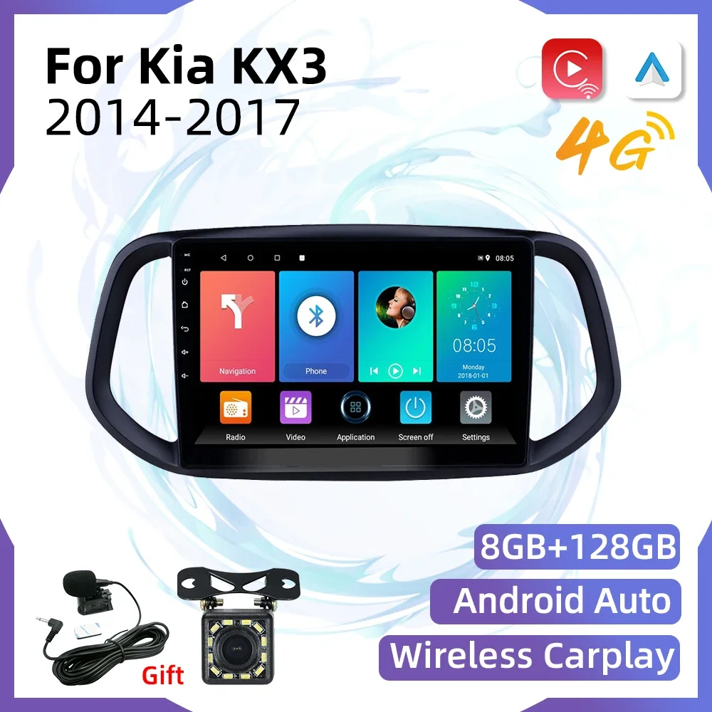 

Автомагнитола 2 Din, 10,1 дюйма, для Kia KX3 2014-2017, Android, автомобильный мультимедийный плеер, стерео, GPS-навигация, Авторадио, аудио, головное устройство 4G