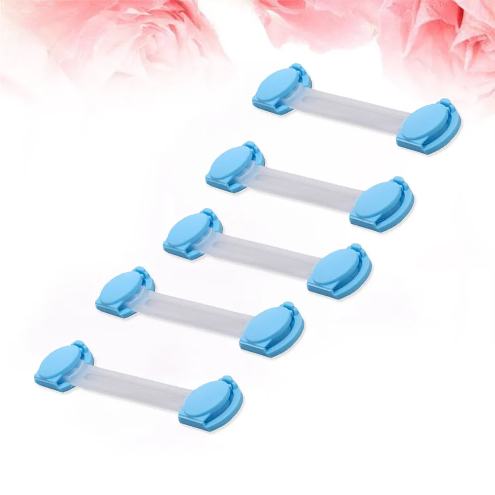 

5Pcs Baby Safety Locks Childproof Cabinet Locks for Drawer Door Wardrobe Refrigerator Protect Toddler Kids Safety Guard Blue