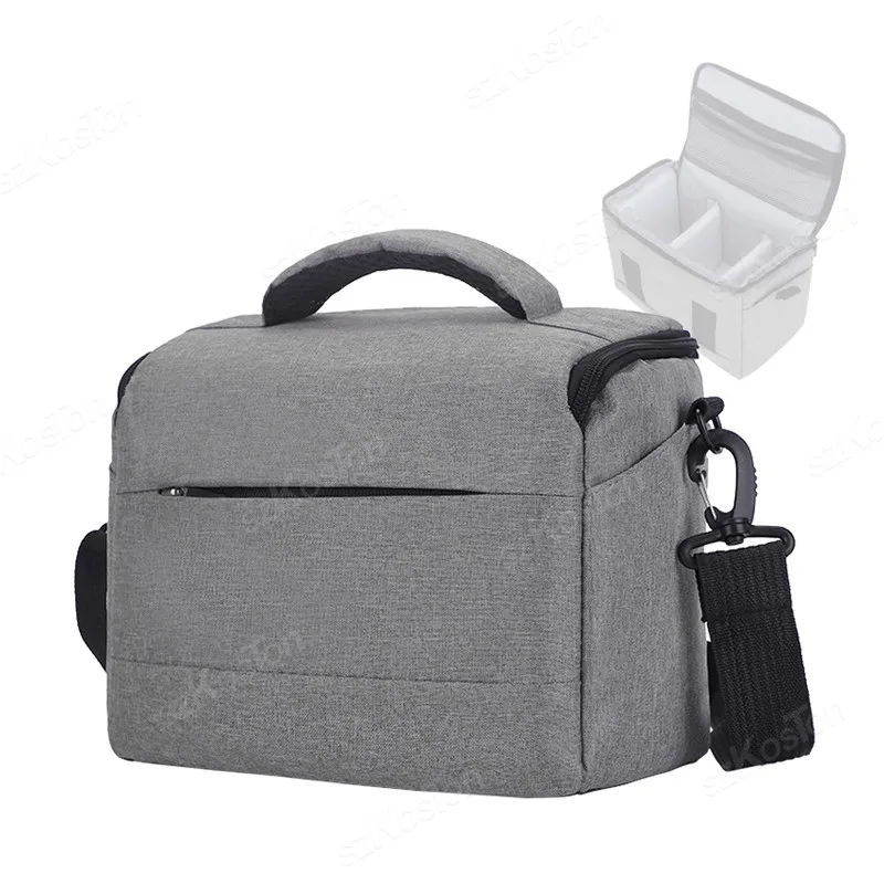 حقيبة كاميرا صغيرة بدون مرآة حقيبة كتف للكاميرا محفظة مقاومة للماء من القماش لطيف مدمج حقيبة ساعي الكاميرا للنساء والرجال