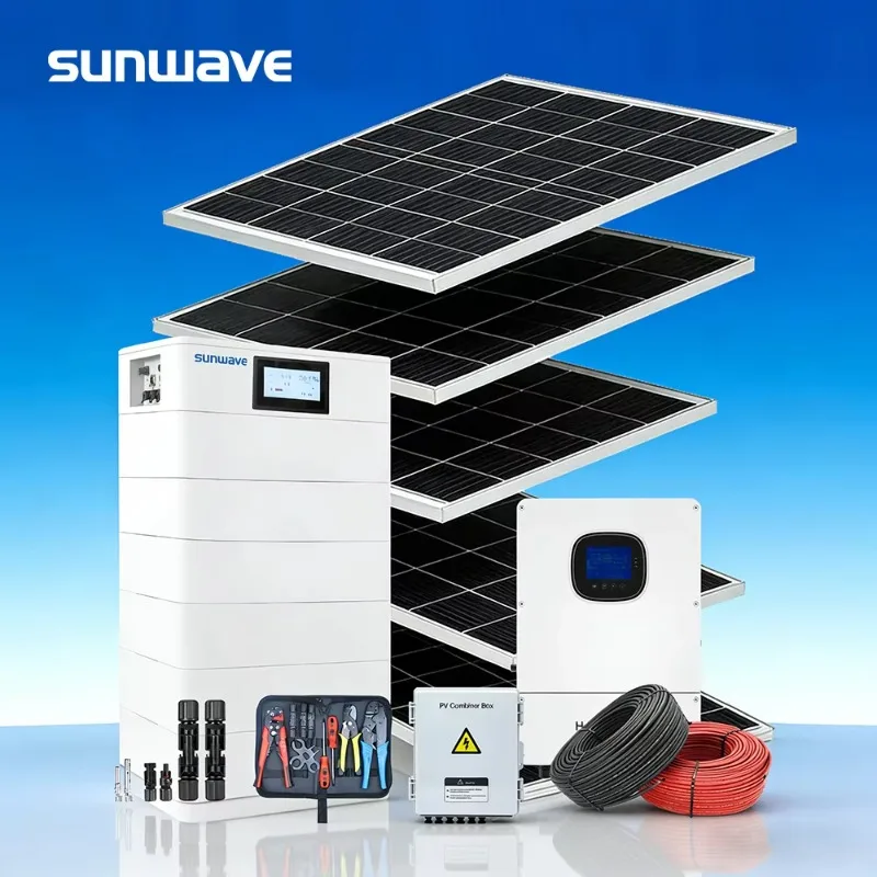 SUNWAVE 15kWh High Voltage Stacked LiFePO4 Battery IP65 10Years Warranty For Home Solar Systems Compatible With Deye Inverter