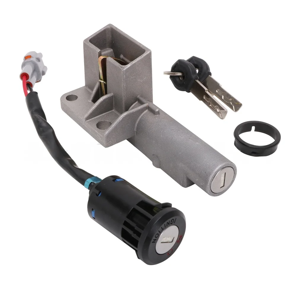 Ignition Lock and Key Kit for Ron S X E-Bikes Standard Fit High Universality Grey Color Aluminum Iron Build Ignition