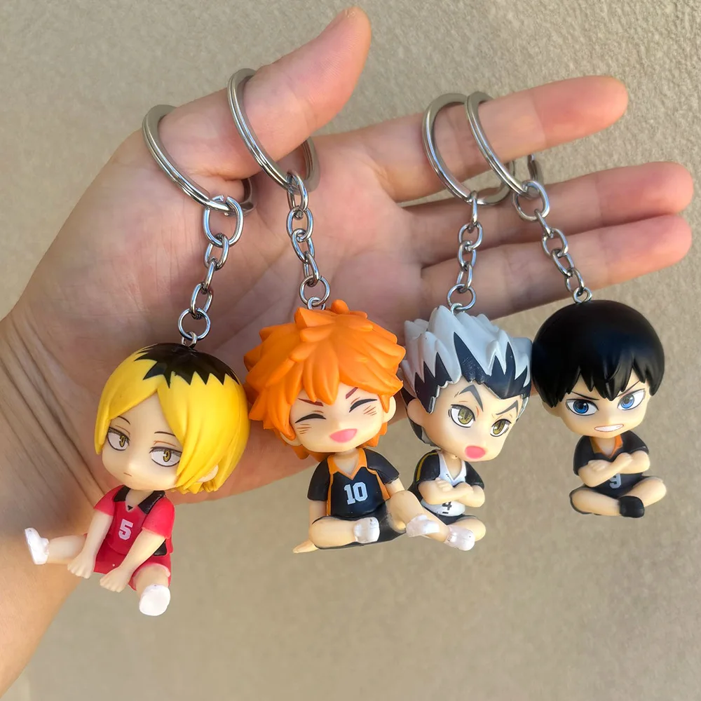 Haikyuu!! Japanese Anime Peripheral PVC Action Figures Keychain Collectible Desk Ornaments Creative Birthday Gifts for Boy Toy