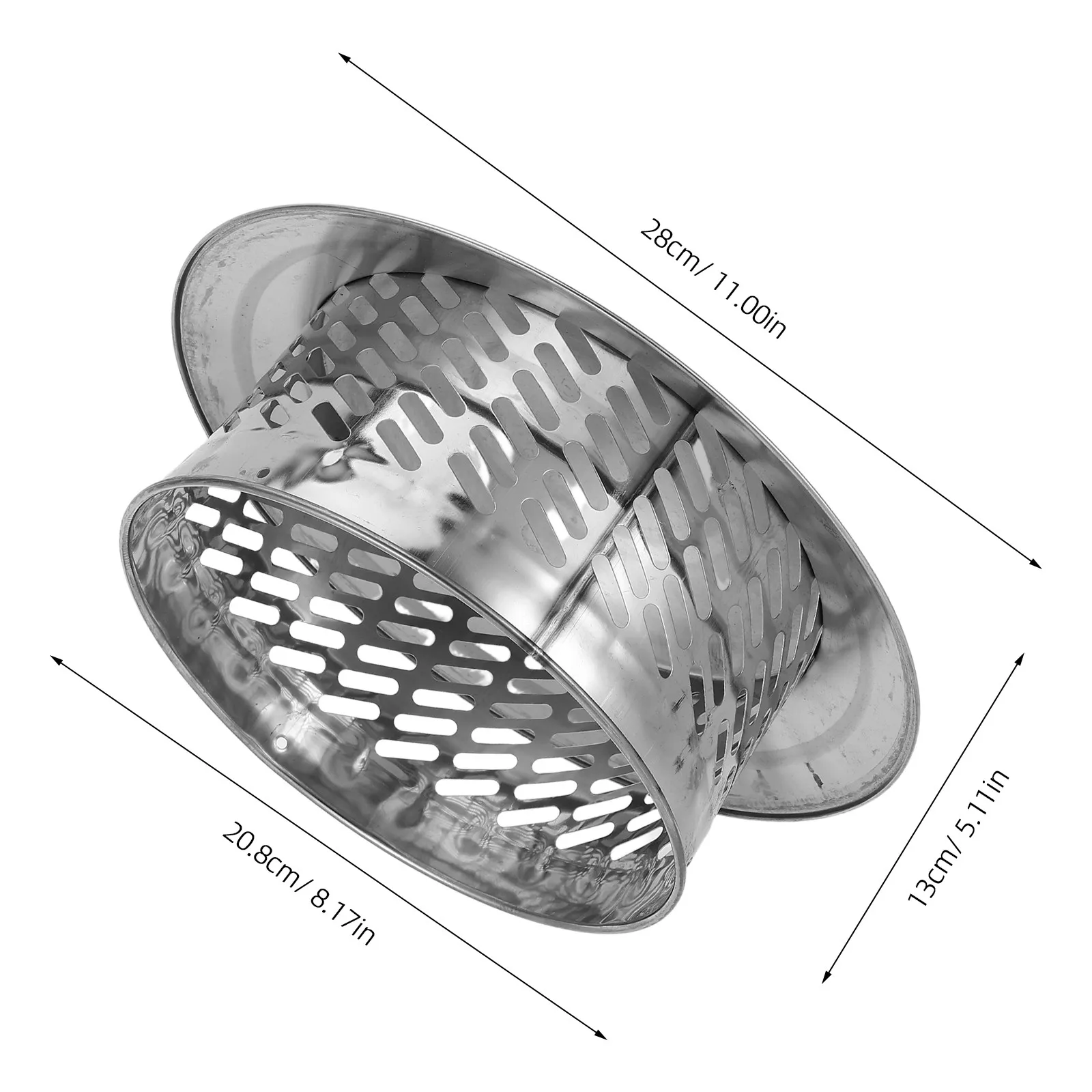 Round 8 Inch Stainless Steel Chimney Cap Cone Top Roof Vent Cover Fireplace Exhaust Pipe Flue Cover Outdoor Weatherproof Chimney