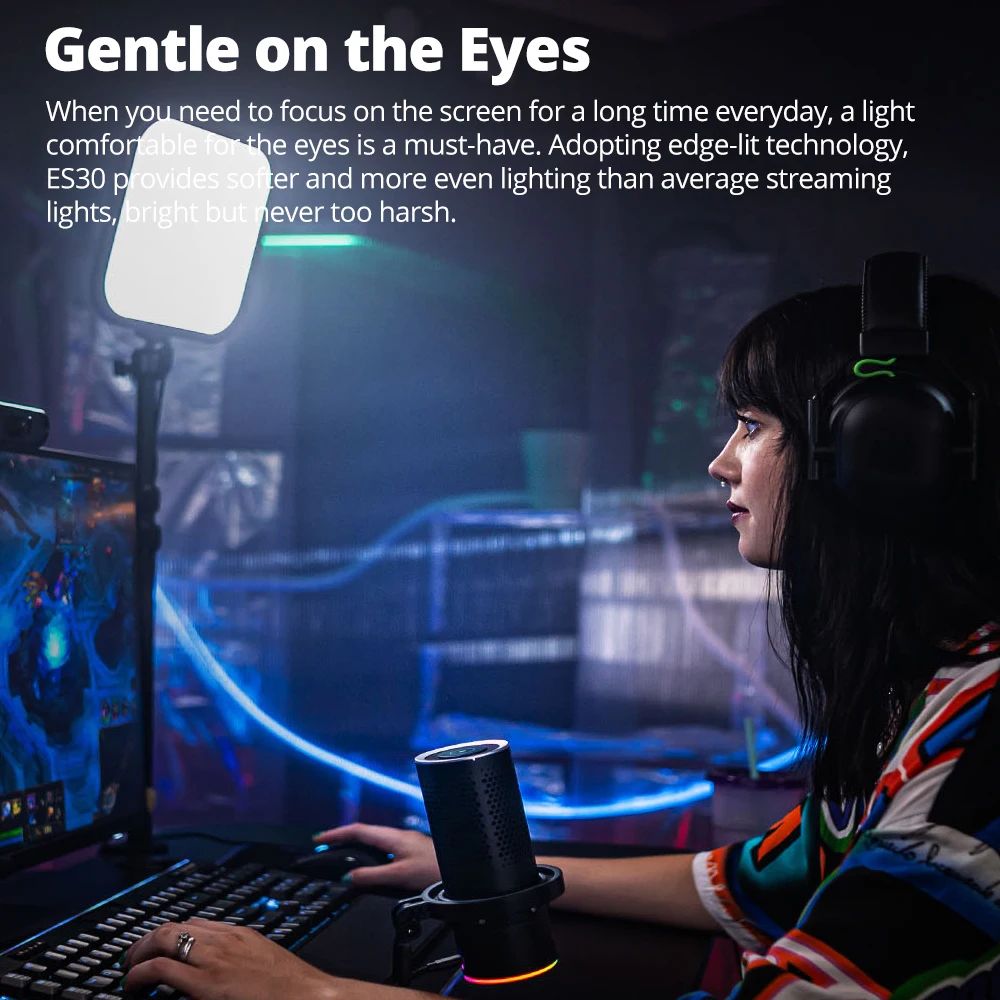 Godox ES30 Kit Lampu LED E-spo - Esports Gaming Photo ulasan dan harga