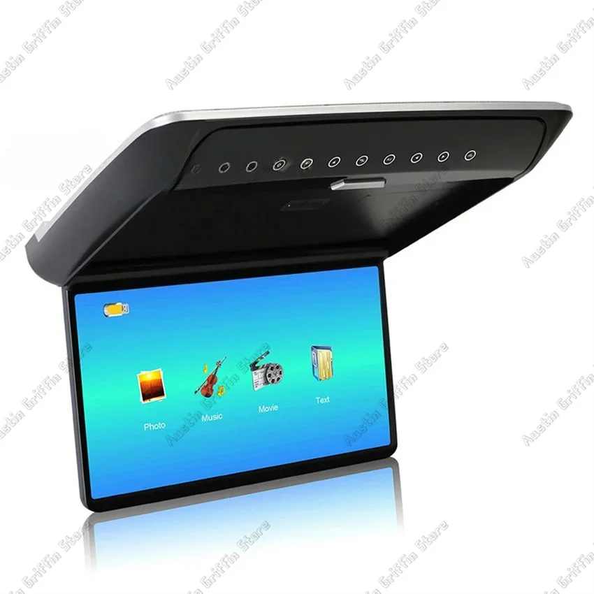 Suitable For Car Monitor Smart Digital 14 Inch TV HDMI Ceiling Car Roof Mounted Display 1080P MP5 Cars Multimedia Video Player
