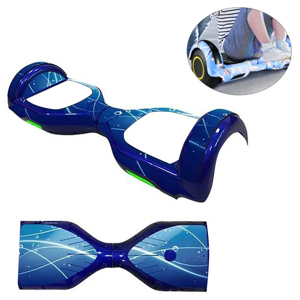 Hoverboard Scooter Sticker, DIY Decalque Decorativo, Colorido Rápido, Impressão Fina, Delicado, Removível, 6,5 Polegadas