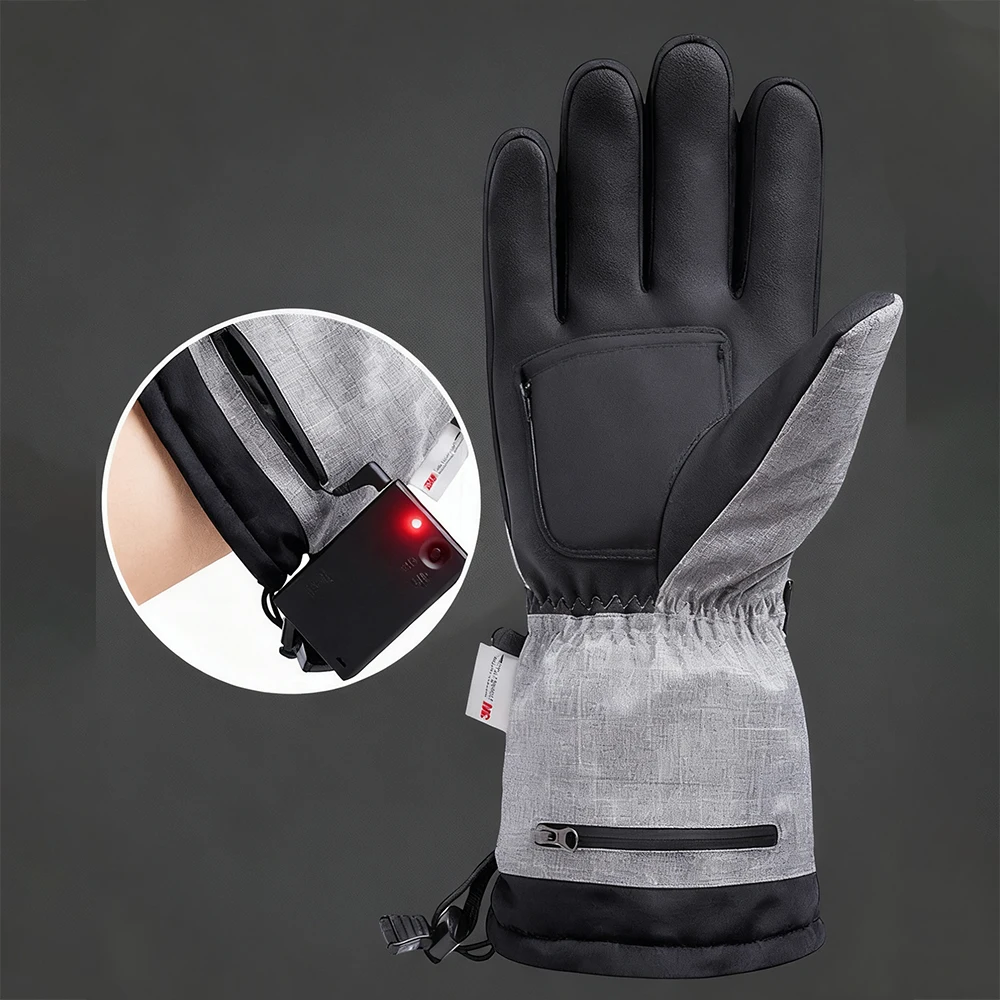 

Outdoor Heating Gloves Winter Heating Cycling Skiing With Touchscreen Charging 8500 mAh Battery Ultra-long Battery Life Gloves