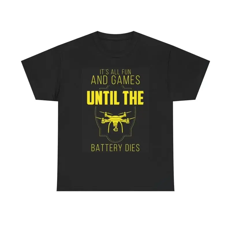 Drone Pilot T-Shirt, lustiges Flug-T-Shirt aus schwerer Baumwolle