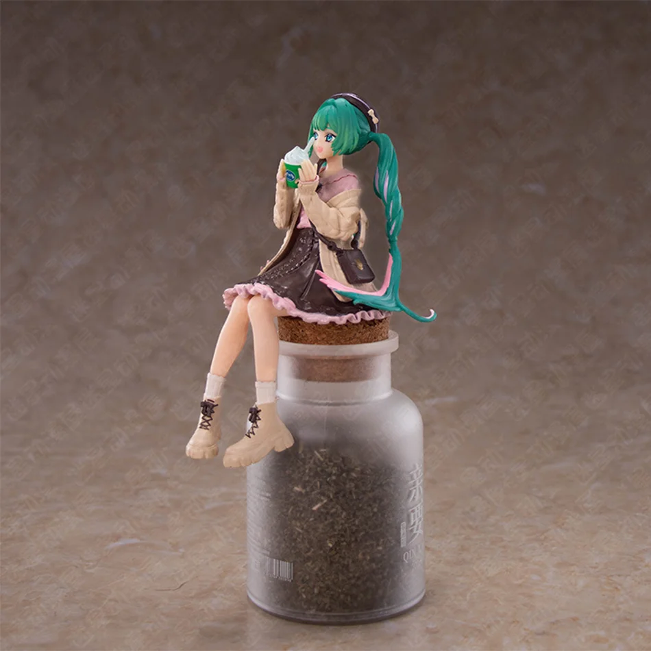 De Hatsune Miku Anime Figuur Herfst Date Miku Action Figure Kawaii Girl Noodle Stopper Beeldje Bereken