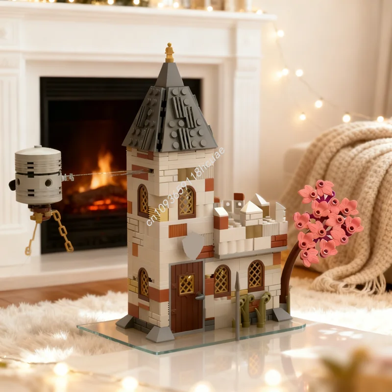 

368pcs MOC Castle White Church Outpost Model Building Blocks Architecture Toys DIY Christmas Gift Idea Brick Education Kids