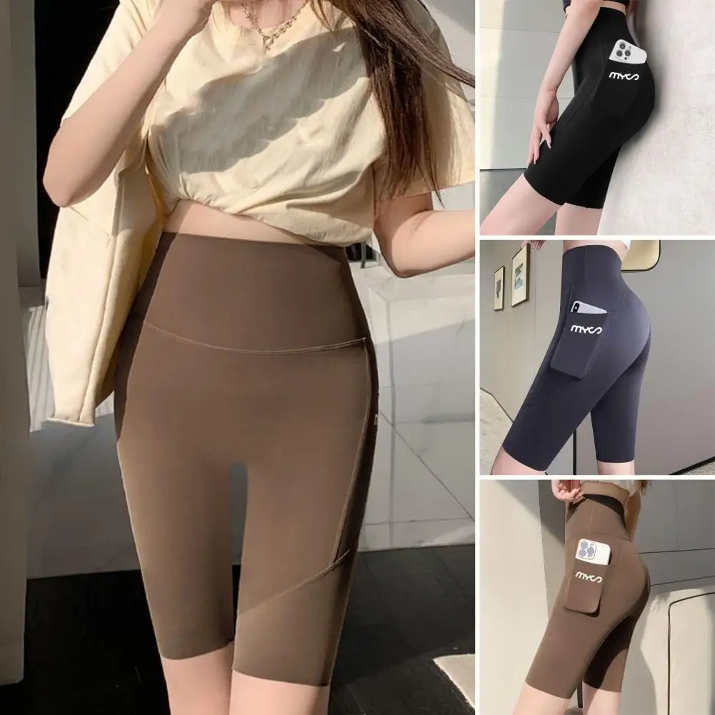 Dames sport korte yogashorts hoge taille ademend zacht fitness strak dames yoga legging shorts fietsen atletische gymshorts