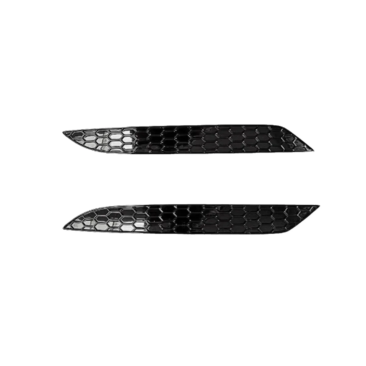 2Pcs Honeycomb Tail Rear Fog Lamp Cover Trim Sticker Golf 7.5 MK7.5 Bar Rear Bumper Reflector Strips