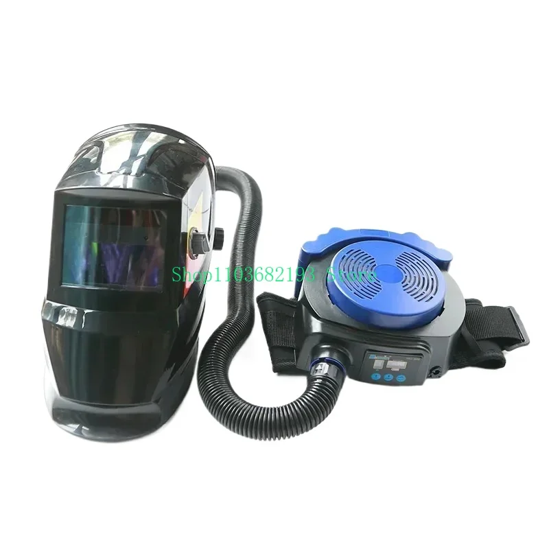 RHK Caretas Para Soldar Electronica High Quality PAPR Solar Powered Auto Darkening Air Fed Purifying Respirator Welding Helmet