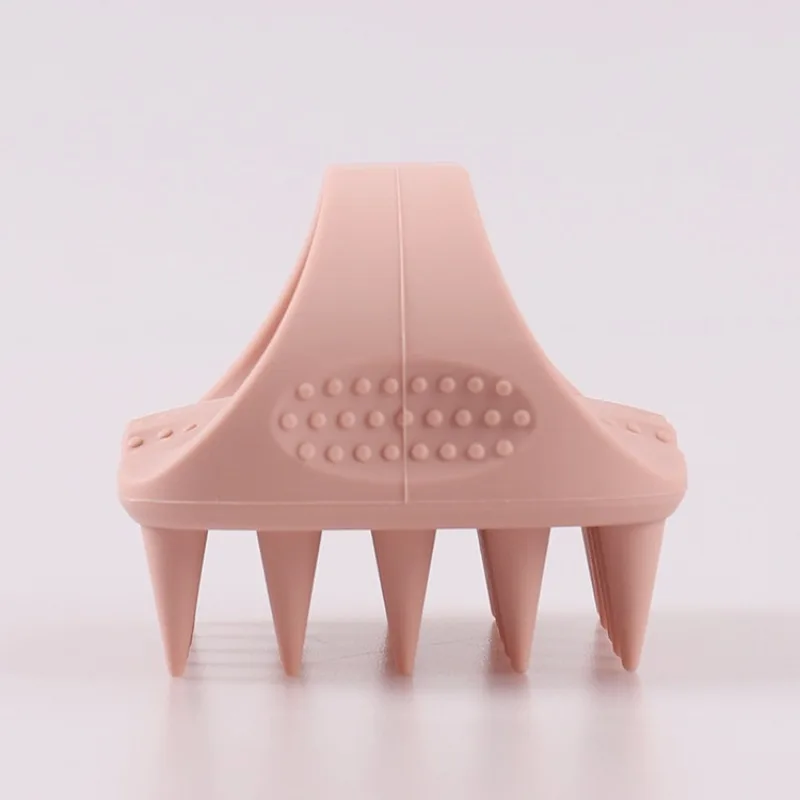 Silicone hair wash brush scalp massage silicone comb square thin hair wash brush