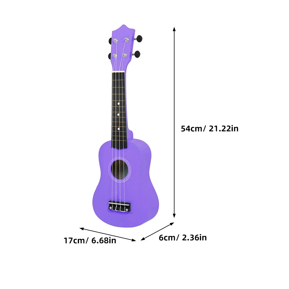 Tragbare bunte Ukulele für Kinder, 21 Zoll, Kinder-Musikinstrument, pädagogisches frühes Musiklernen für Anfänger