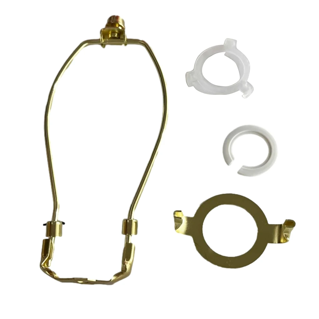 

Detachable Lamp Harp with Finial for Table/Floor Light Golden 11.8x30.4cm