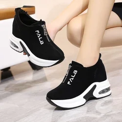 Tênis feminino com plataforma sapatos femininos casuais cesta de cunha 2021 sapatos tênis feminino grosso verão formadores