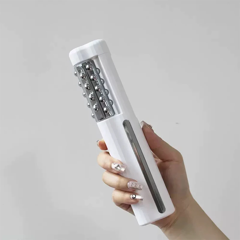 2026 New Upgrade EMS Heated Face Roller 360 Rotating Electric Facial Massage Firming Skin Lift Contour Improve Facial Depression