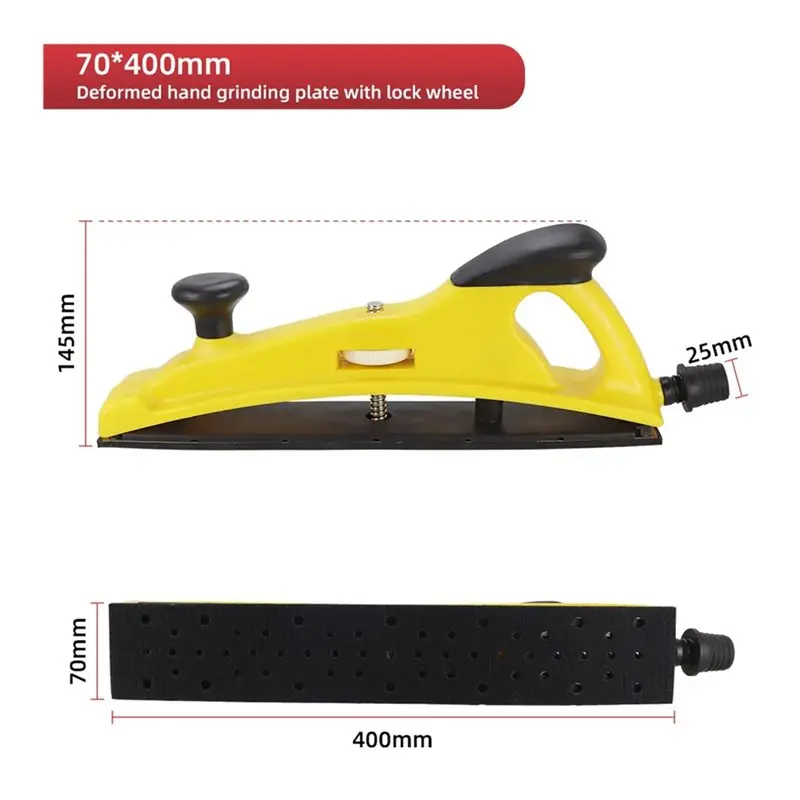ABZL Hand Grinding Block Deformed Hand With Lock Wheel Backing Polishing Pad Abrasive Tools Handheld Polisher Sander