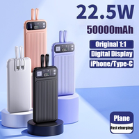 New 50000mAh Two-way Fast Charging PD 22.5W Portable Power Bank External Battery Charger Cases Mobile Supply for iPhone Samsung