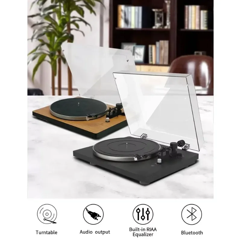 Latest 2024 model bluetooth gramophone turntable vinyl record lp player  wood