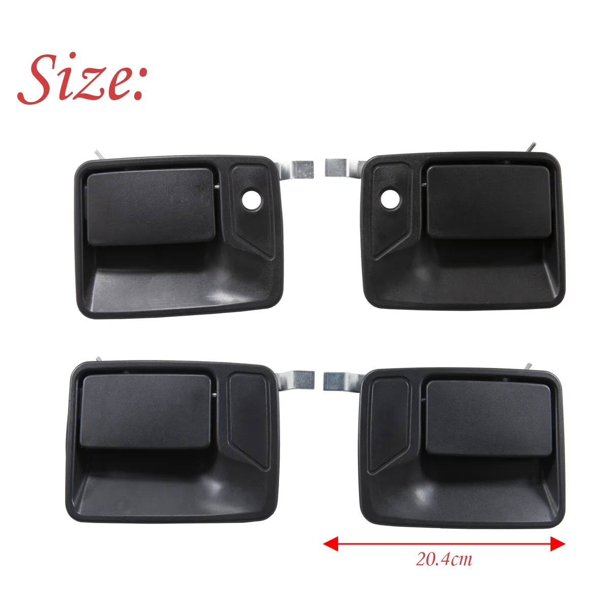 4 Pcs Exterior Outside Door Handle Front Rear For Ford F250 F350 F450 F550 Super Duty 1999-2016 For Ford Excursion 2000-2005