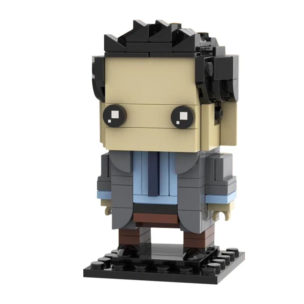 Gobricks-Juego de bloques de construcción modelo de personaje de acción de película, juguetes de ladrillo de colección, regalo para niños, MOC Friends, Ross Geller, Brickheadz