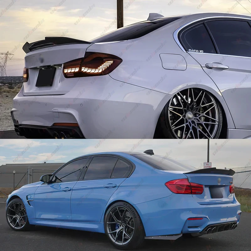 

Gloss Black PSM Style Rear Trunk Spoiler Wing Lip 12-18 F30 3 Series M3