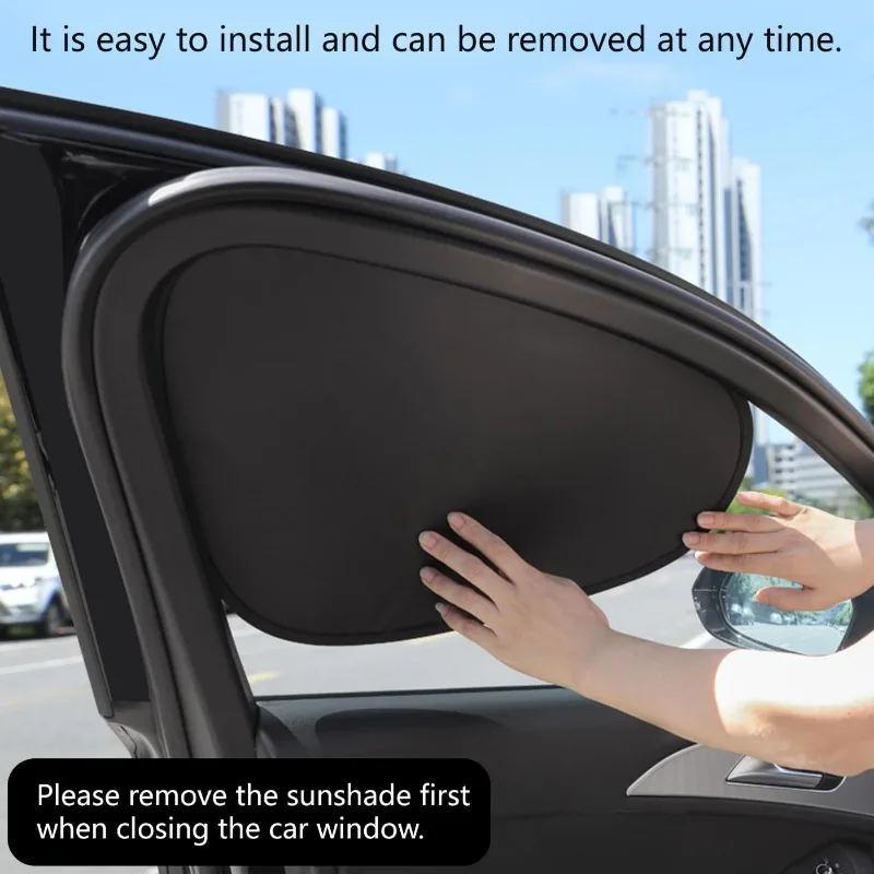 4-Layer Car Side Window Sun Visor Electrostatic Sun Shade Curtains Anti-Glare UV-Blocker Auto Internal Blocker 99.9% UV New