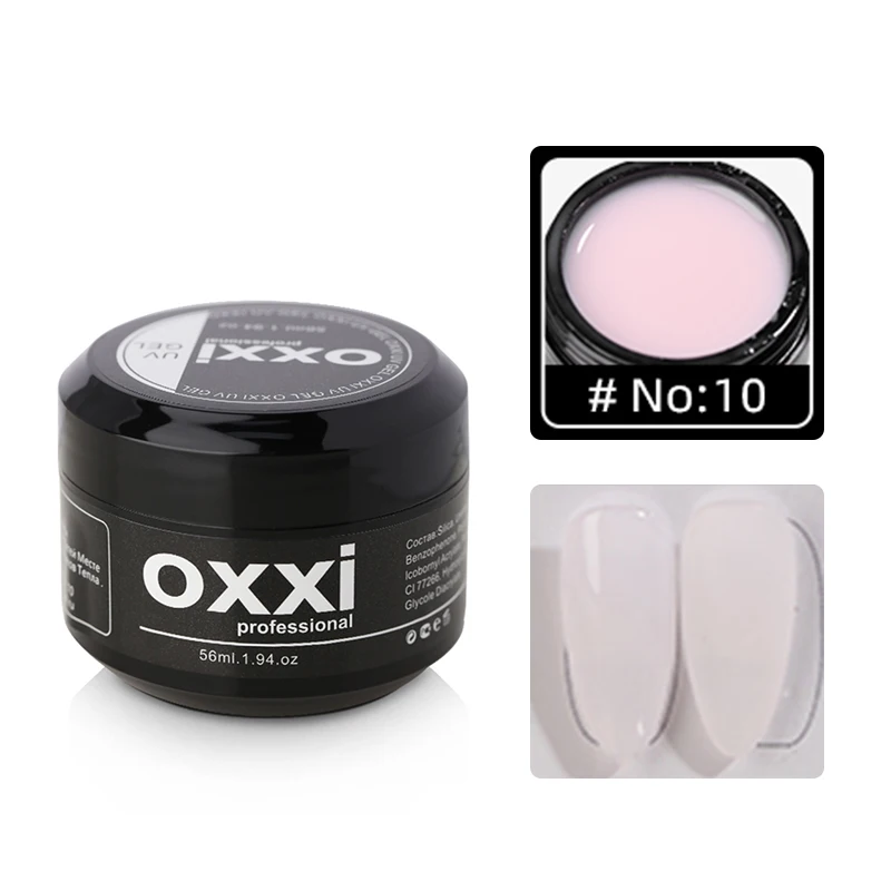 OXXI 56 ml UV-Nagelverlängerungsgel, semipermanenter Builder-Lack, Maniküre, Poly-Nägel, Gellac, Acryl-Gel-Nagellack, einfach zu aufbauende Emaille