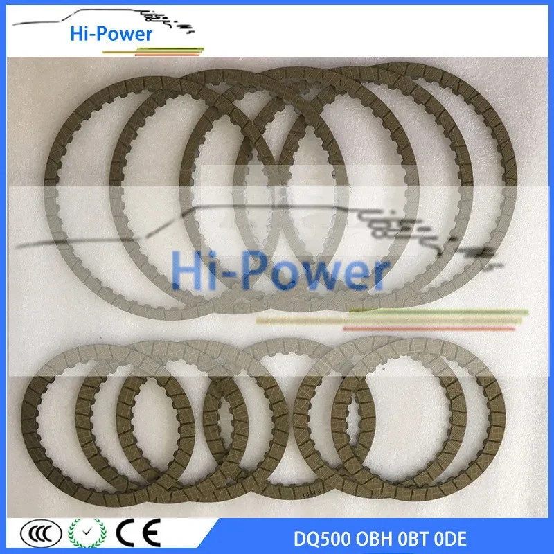 

DQ500 DSG OBH 0BT 0DE Auto Transmission Clutch Friction plate kit For VW AUDI SCIROCCO TIGUAN TRANSPORTER 7-speed Repair Kit