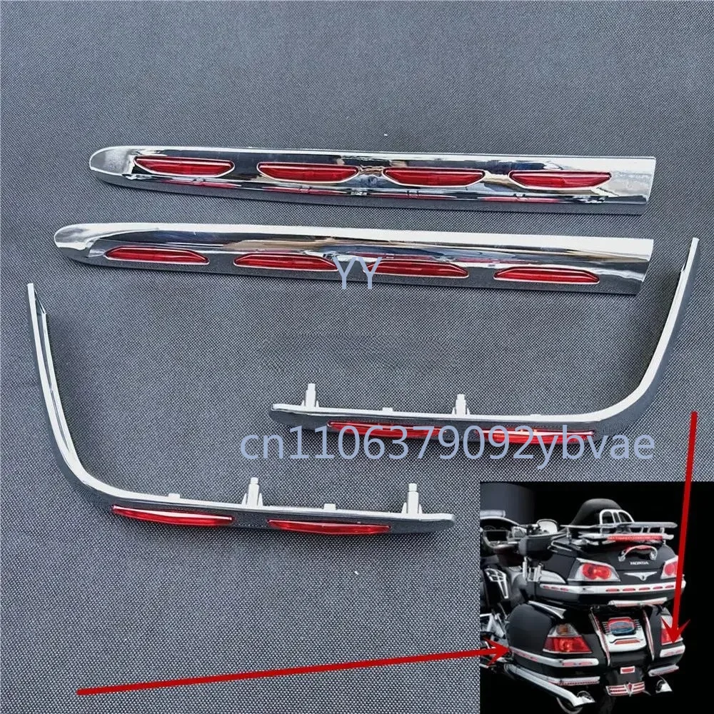 

Motorcycle Fairing Trunk Trim Lower Saddlebag Moldings Decoration for Honda Goldwing 1800 GL1800 2001-2011 Don't Have Light Bulb