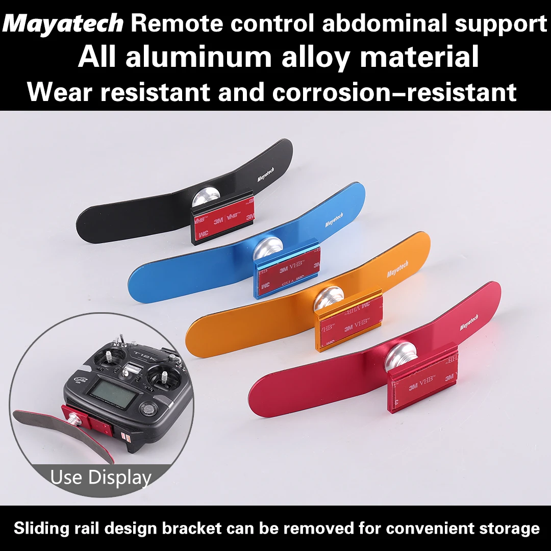 Mayatech CNC transmisor de Metal soporte para el vientre soporte de equilibrio para modelo RC UAV Control remoto marco de soporte Abdominal soporte para el vientre