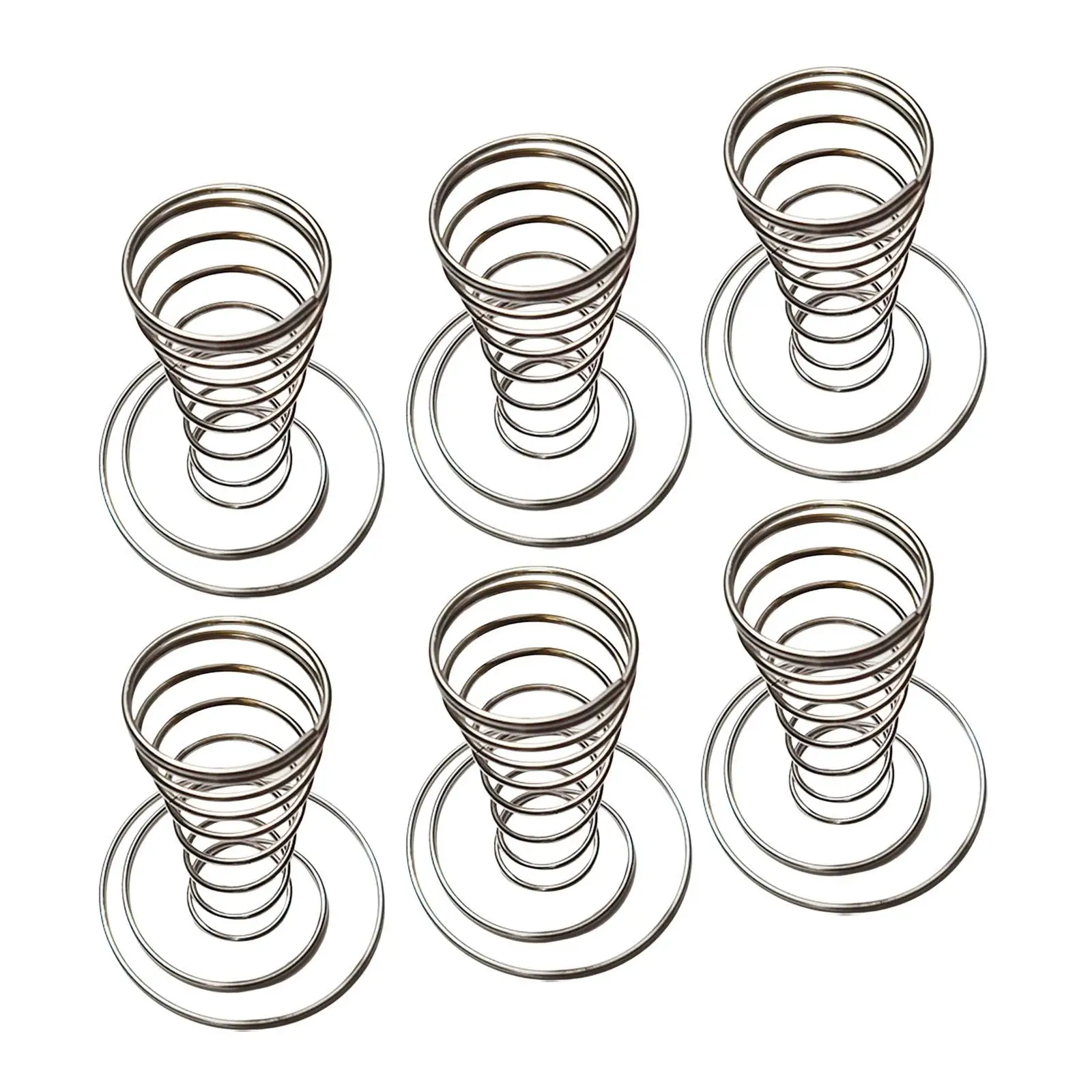 6x Ice Cream Holder Stand Ice Cream Cone Stand Tools Supplies Decor Stainless Steel Waffle Cone Holder Stand for Baby Shower