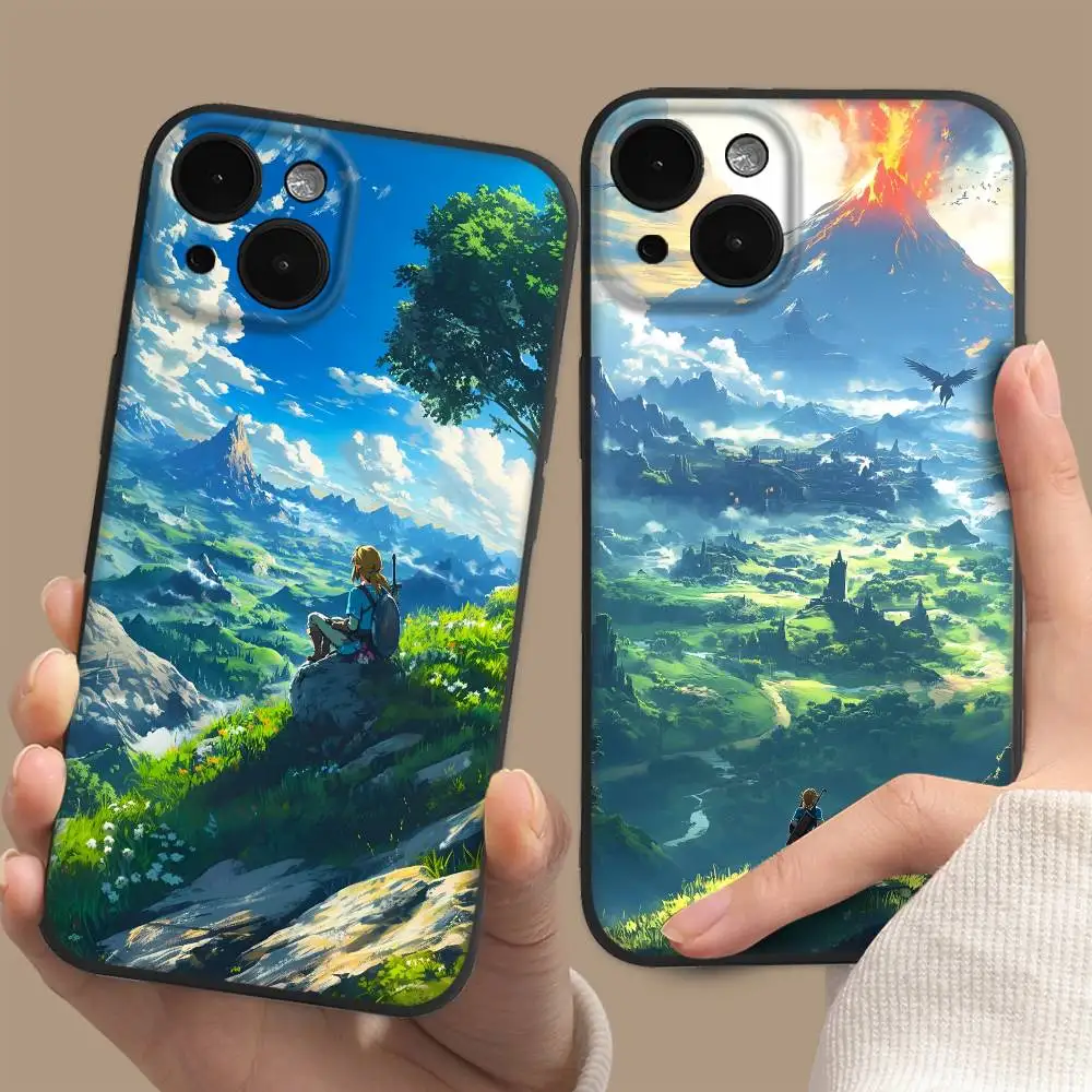 Juego The Legend Of Z-Zeldas funda de teléfono para iPhone 16 15 14 13 12 11 Pro Max Mini simplicidad funda a prueba de golpes